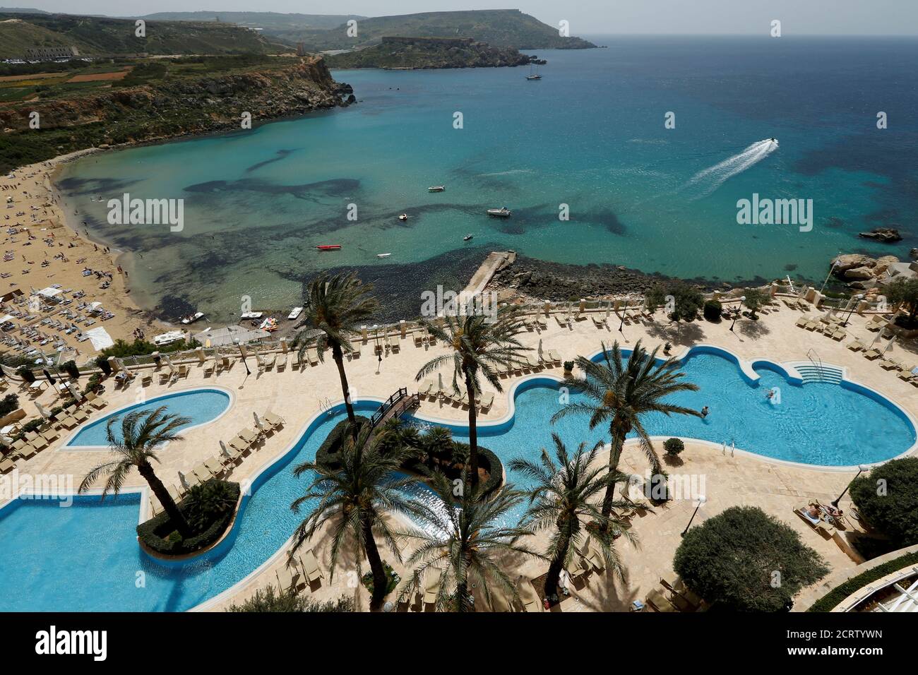 Golden sands beach malta hires stock photography and images Alamy