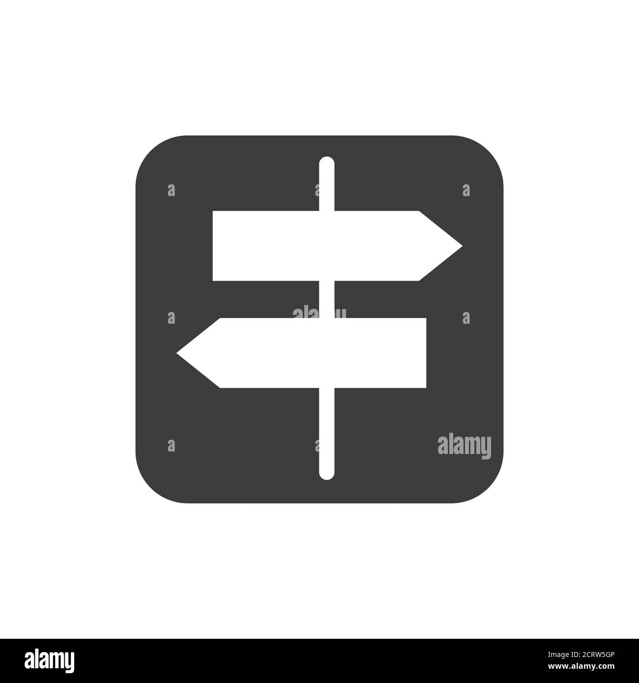 Directional arrow road black glyph icon. City guide. Public navigation ...