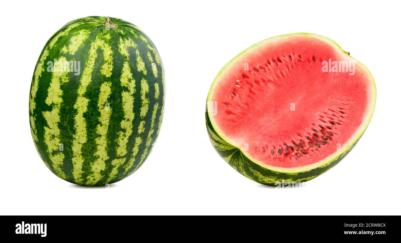 Fresh watermelon isolated Stock Photo