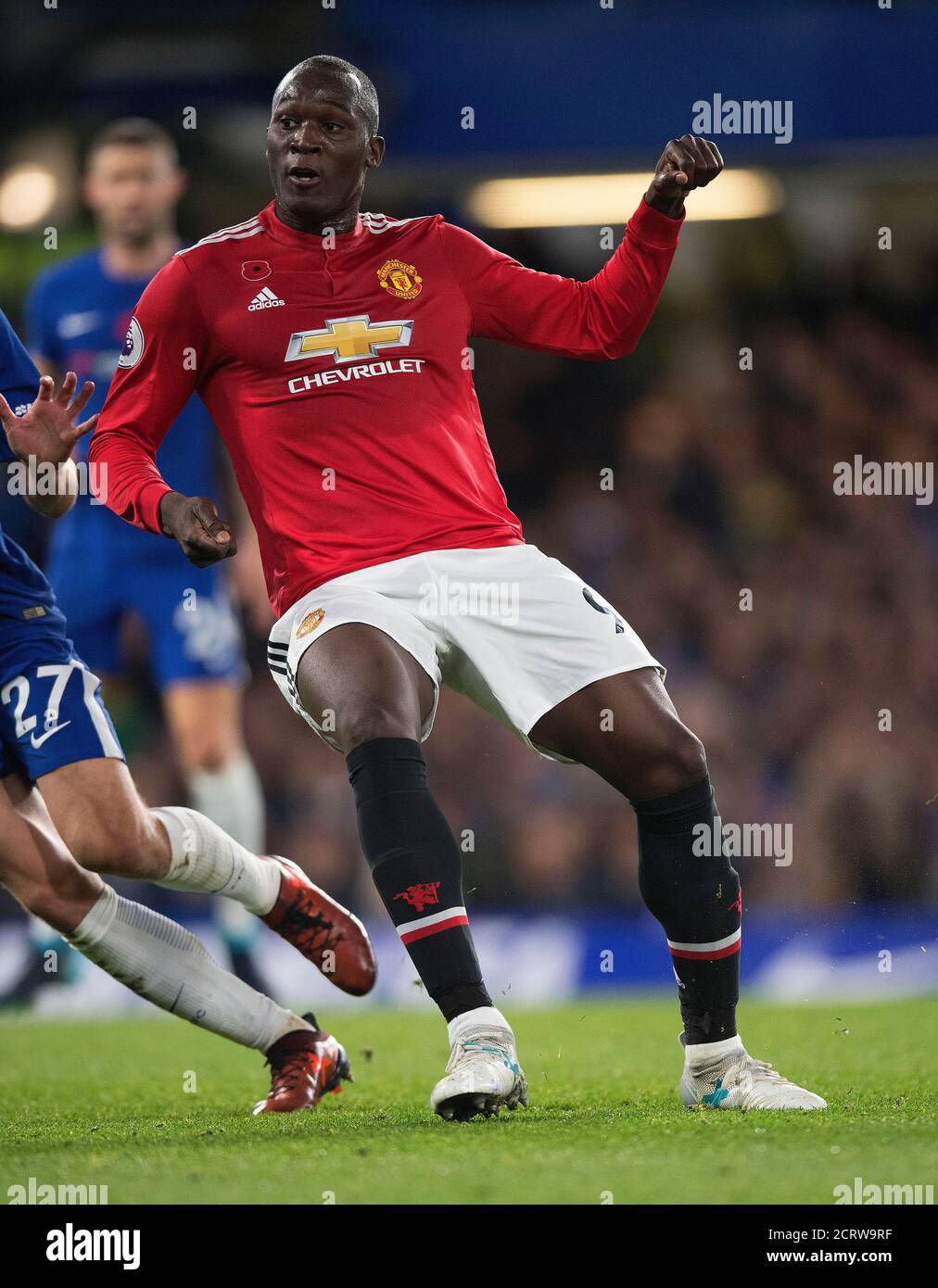 Romelu Lukaku. Chelsea v Manchester United. Premier League. 5/11/2017