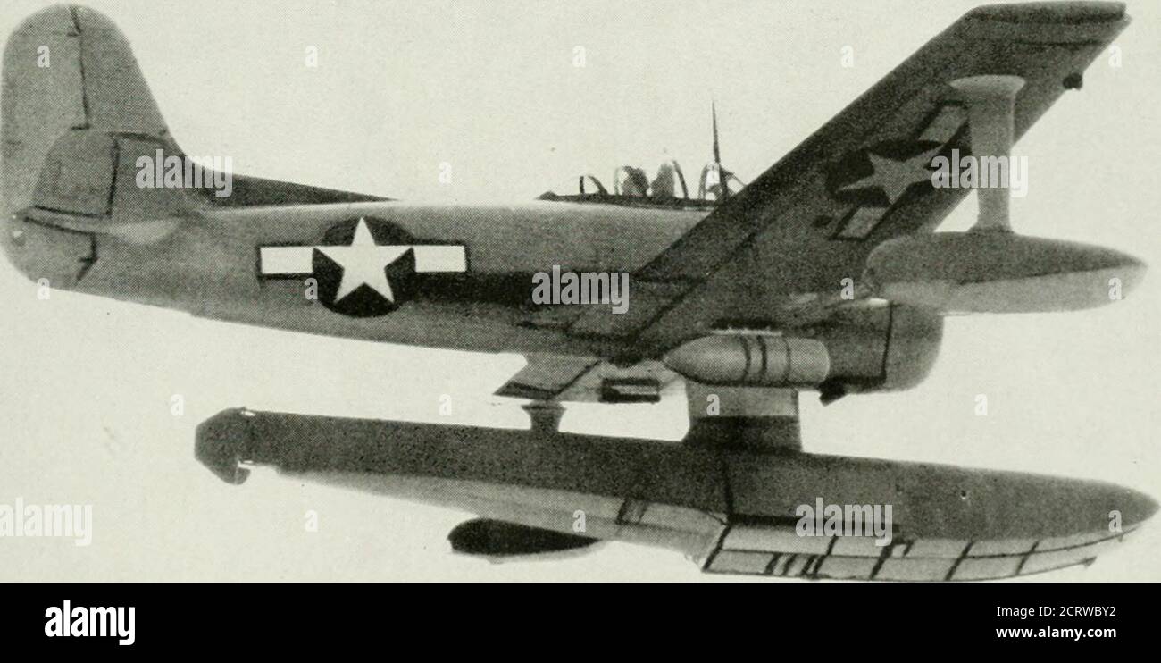 . Bell telephone magazine . The ash as carried by three types of planes: a F4U-1D fighter; an Avenger torpedo bomber; and a Navy PTR Stock Photo