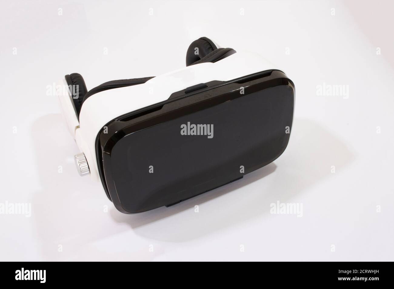VR Glasses or Virtual Reality Headset helmet isolated on white ...