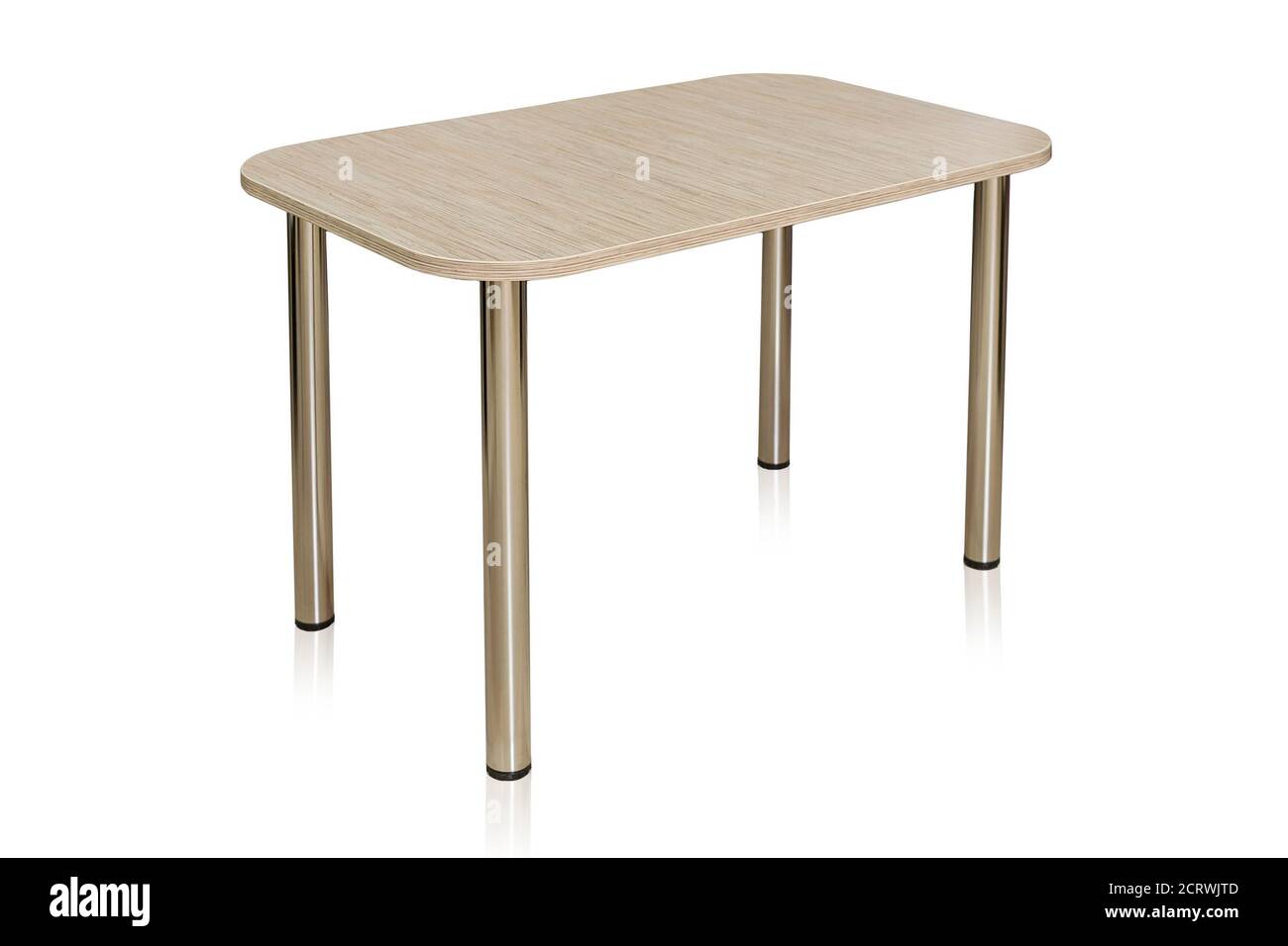 Table isolated on white background Stock Photo - Alamy