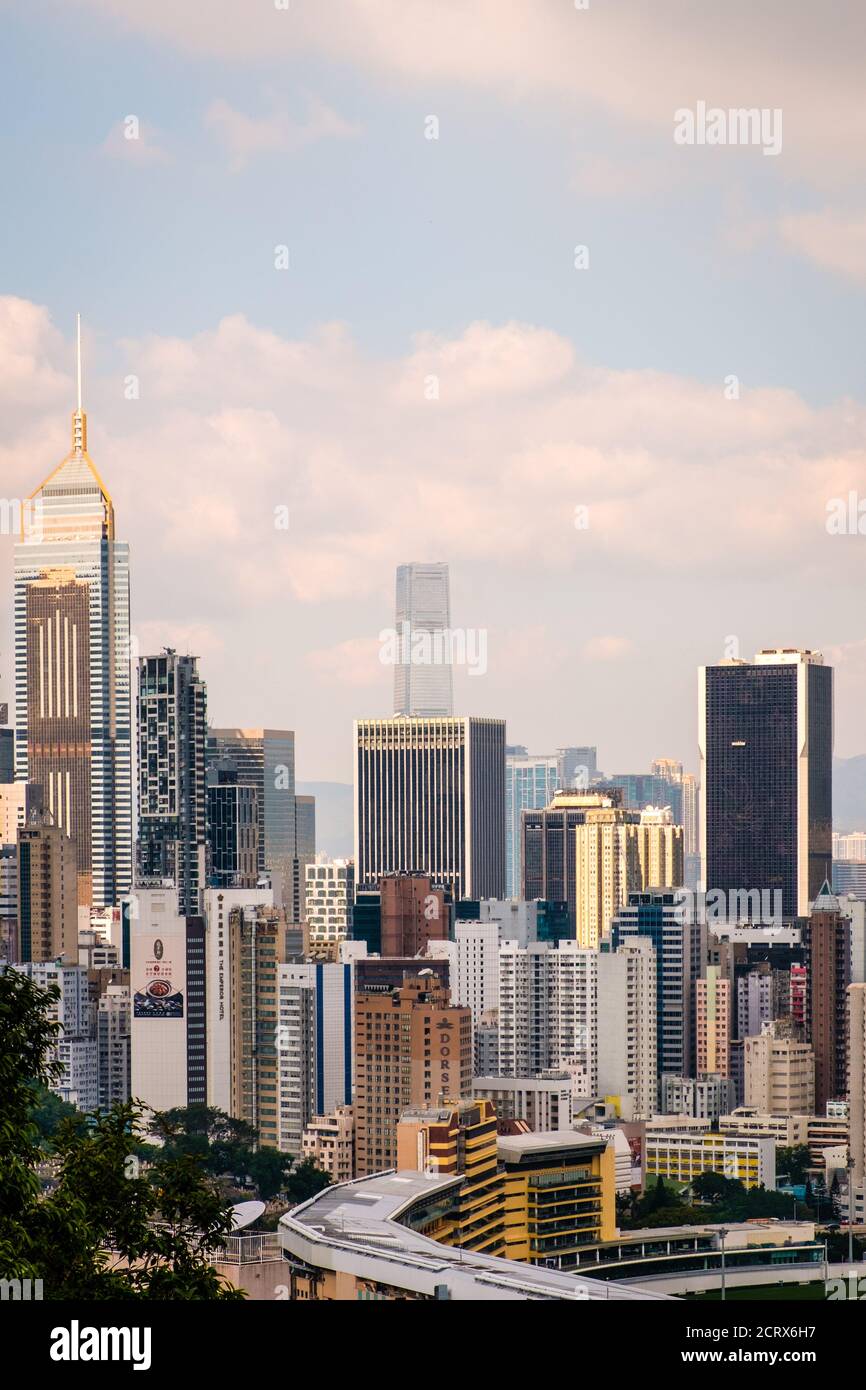 Hong Kong, November, 2019: Skyline of Hong Kong City Stock Photo