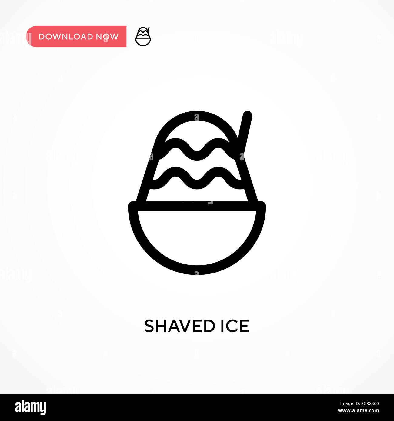 Hawaiian Food Shave Ice Stock Vector Images Alamy