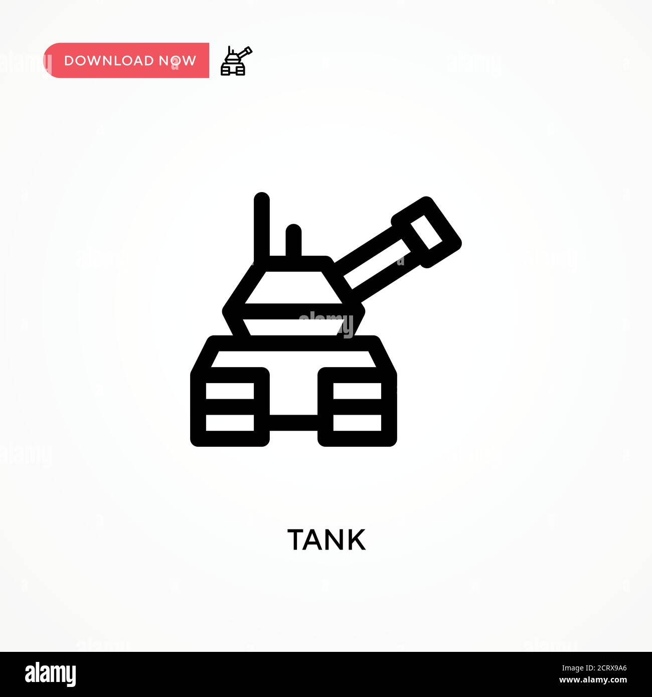 Tank Simple vector icon. Modern, simple flat vector illustration for ...
