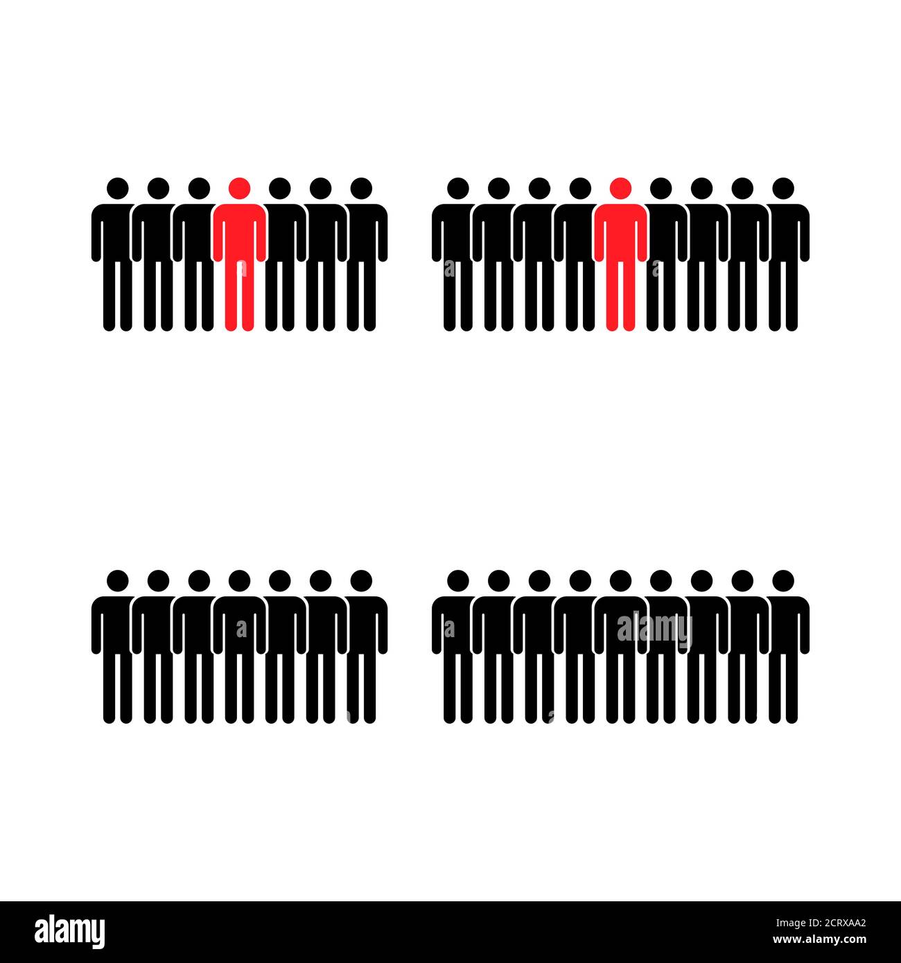 Grouping people collection flat icon isolated on white background ...