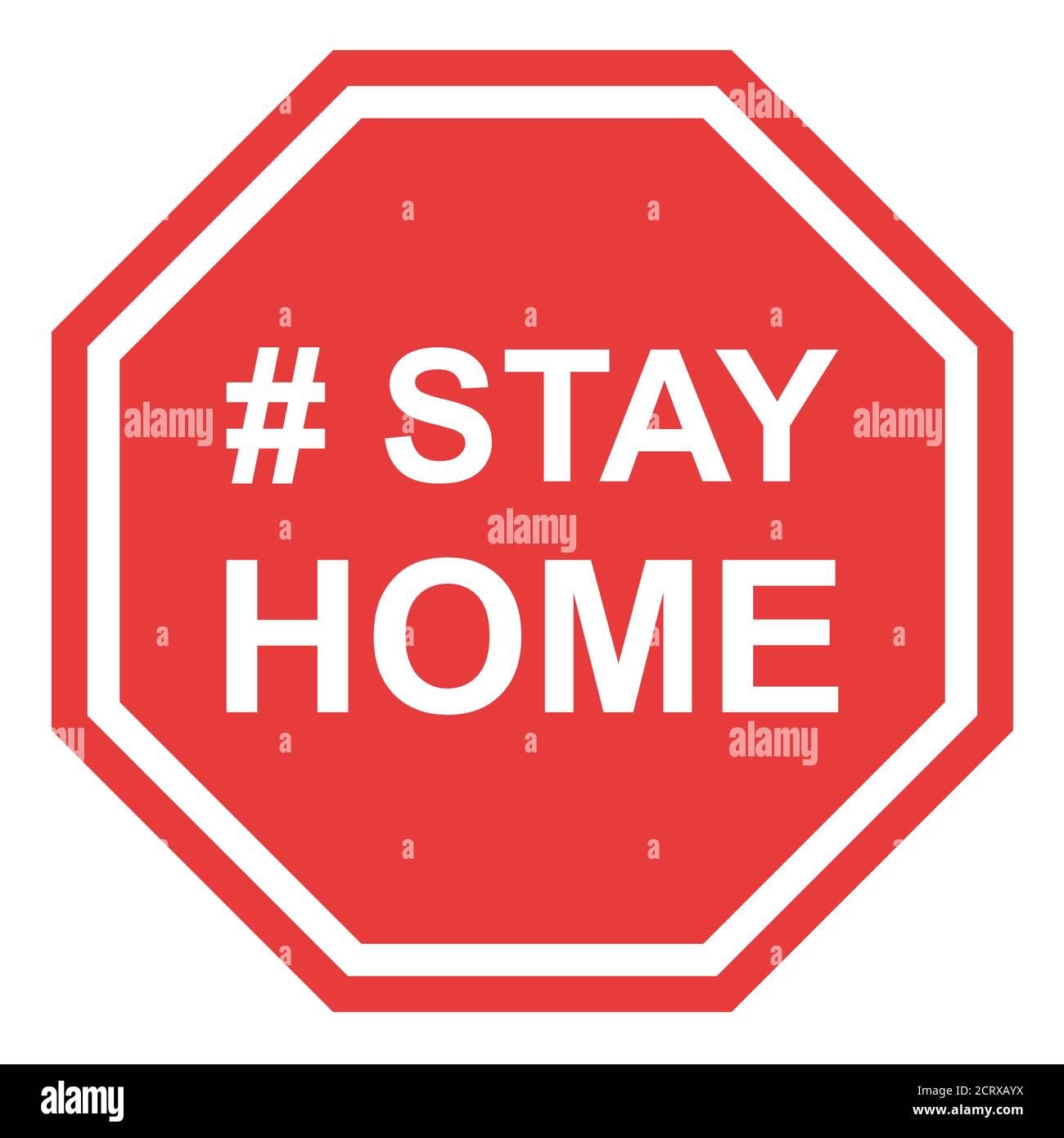 Stay home icon, house symbol, quarantine covid virus vector illustration isolated on white background . Stock Vector