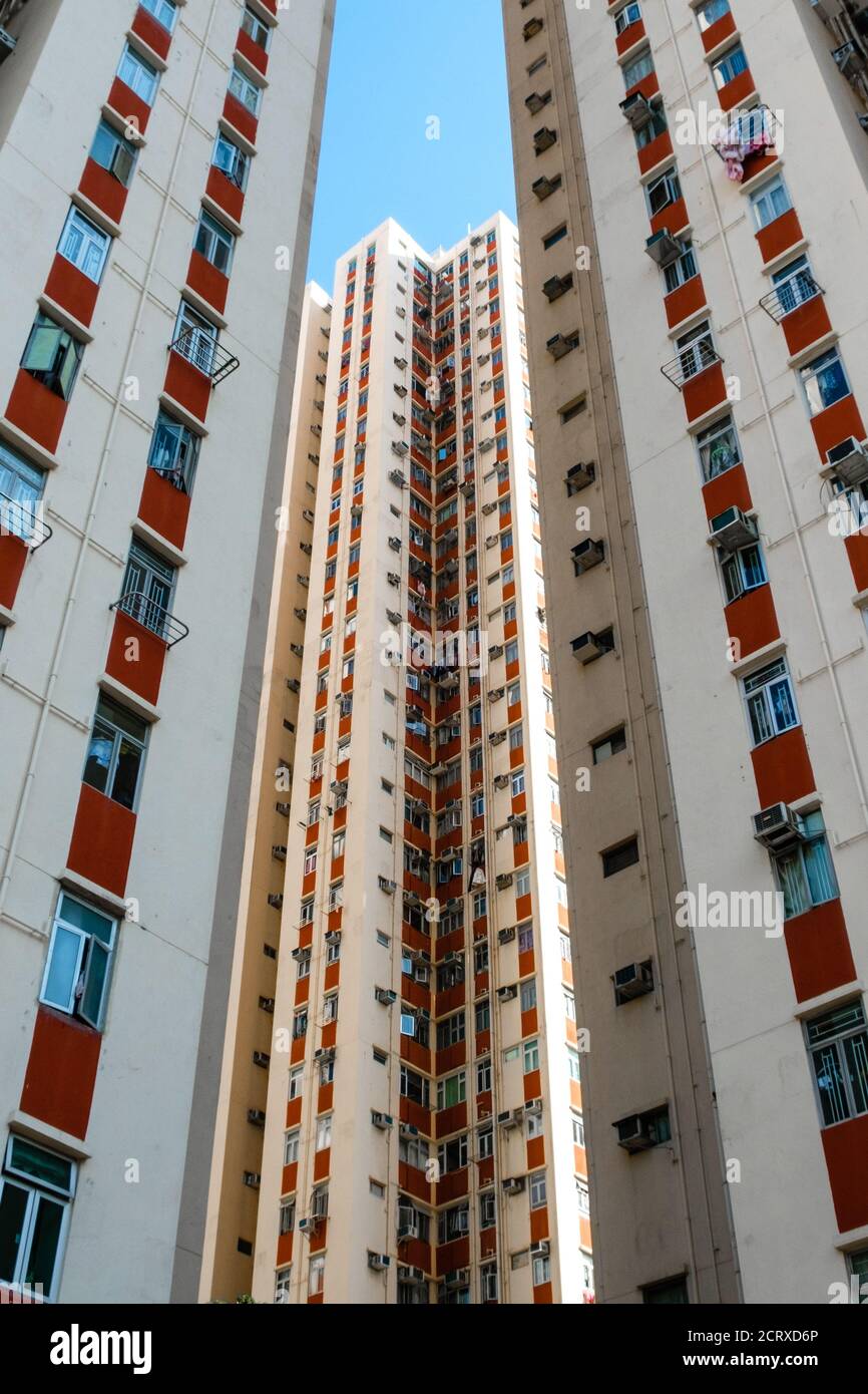 huge residential building complex, high-rise apartment building Stock ...