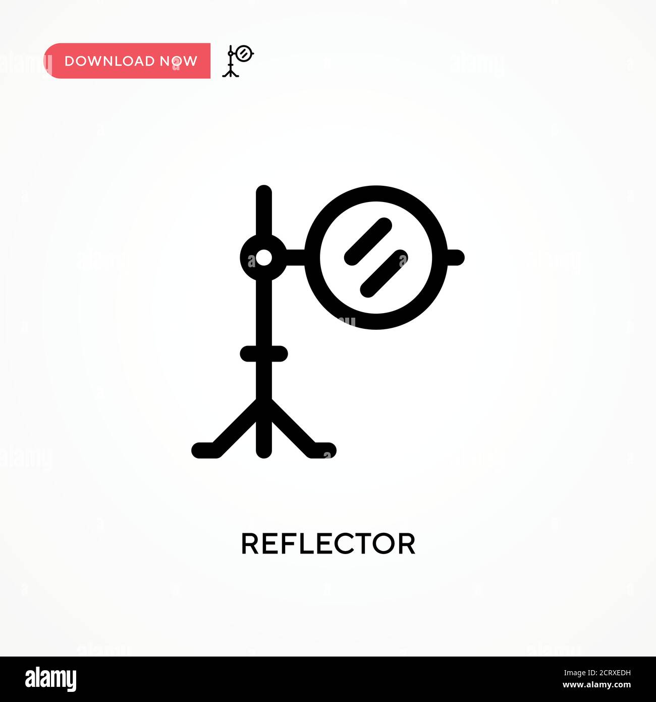Reflector Simple vector icon. Modern, simple flat vector illustration for  web site or mobile app Stock Vector Image & Art - Alamy