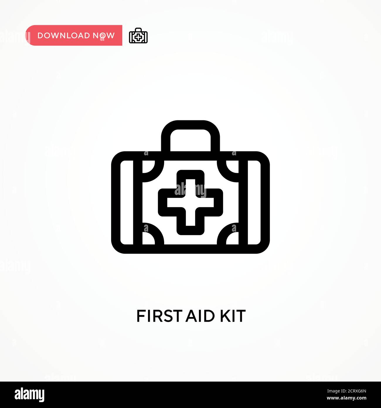 First aid kit Simple vector icon. Modern, simple flat vector ...