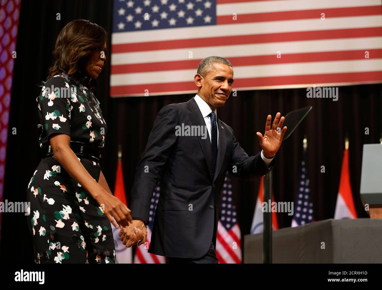 Michelle obama speech asia hi-res stock photography and images - Alamy