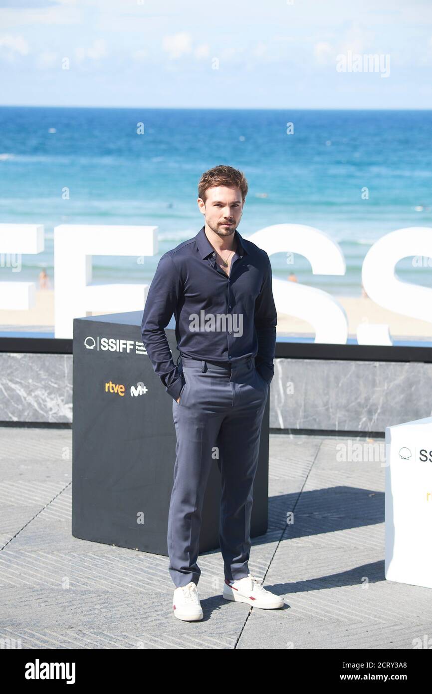 September 20, 2020, Madrid, Madrid, Spain: Carlos Cuevas attended 'El verano que vivimos' Photocall during 68th San Sebastian International Film Festival at Kursaal Palace on September 20, 2020 in Donostia / San Sebastian, Spain (Credit Image: © Jack Abuin/ZUMA Wire) Stock Photo