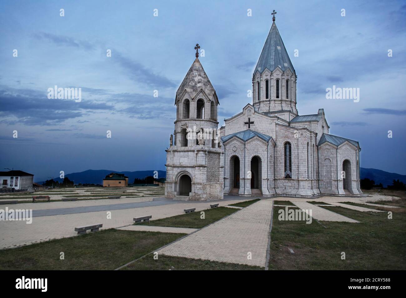 Ghazanchetsots Cathedral, Shusha Stock Photo