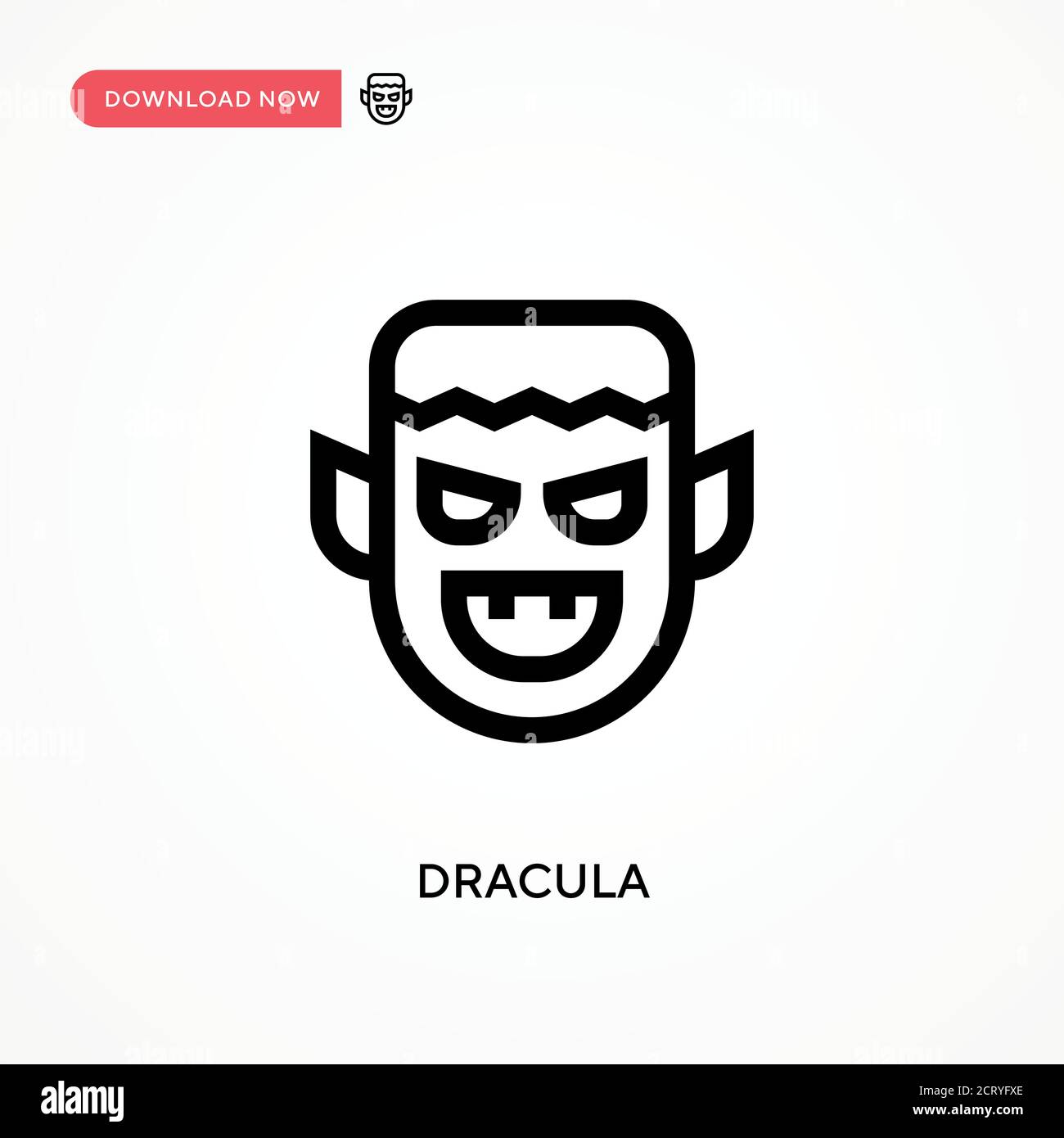 Dracula Simple vector icon. Modern, simple flat vector illustration for web site or mobile app Stock Vector