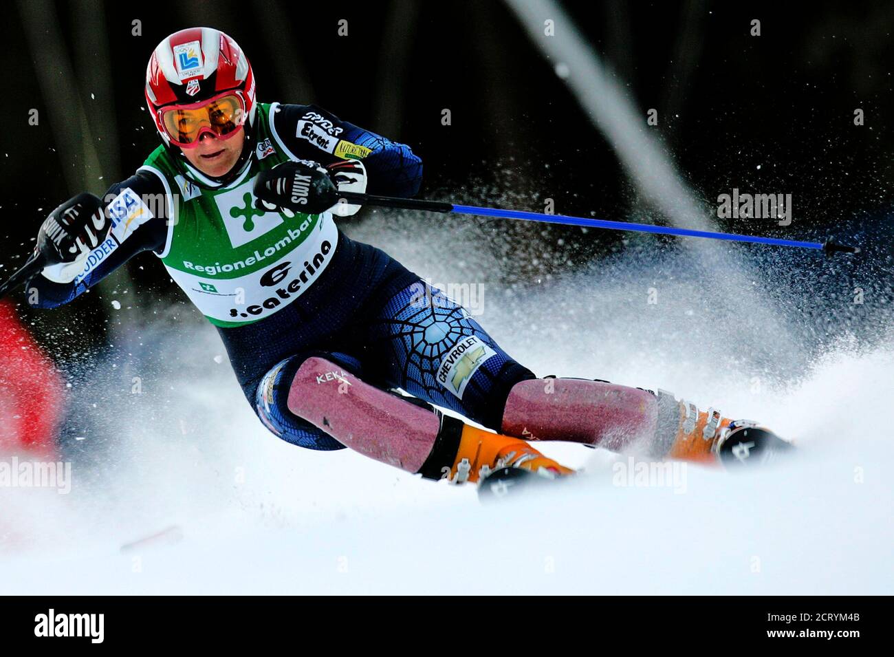 Koznick of U.S. speeds to take second place in the women's slalom Ski