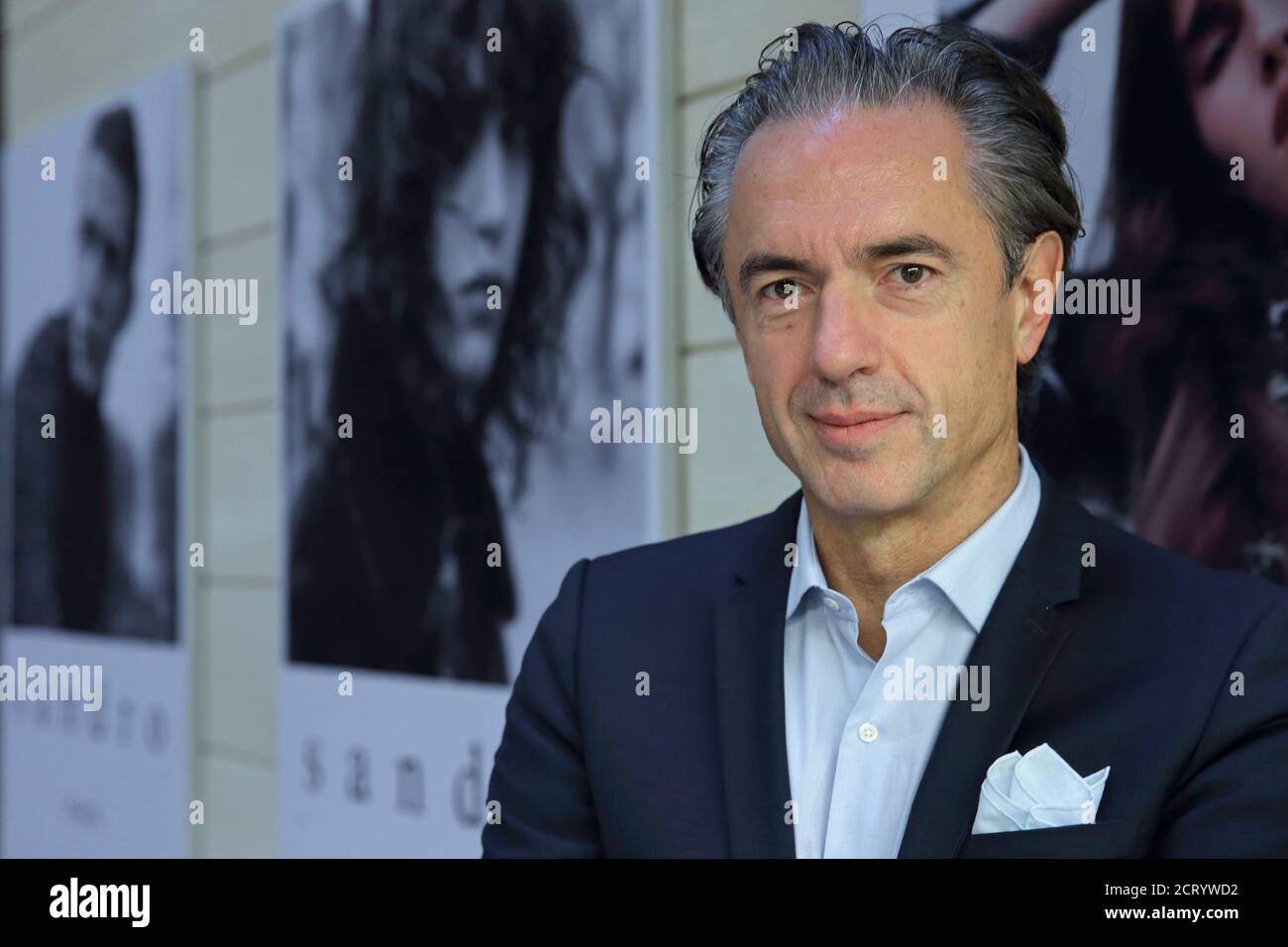Daniel Lalonde, President and CEO of SMCP (Sandro, Maje, Claudie Pierlot),  poses at the company headquarters in Paris, France, October 9, 2015. SMCP,  the group behind French fashion brands Sandro, Maje and