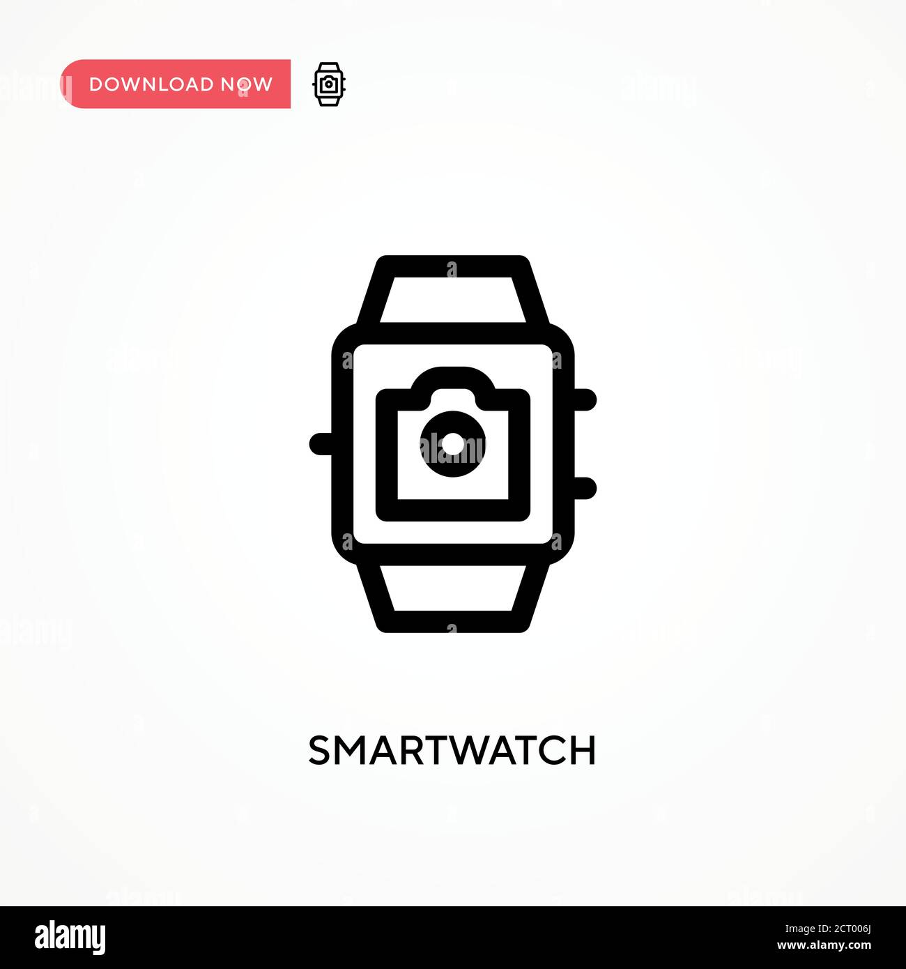 Smartwatch Simple vector icon. Modern, simple flat vector illustration for web site or mobile app Stock Vector