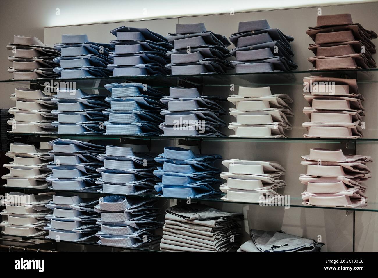 Shelves for online shirts