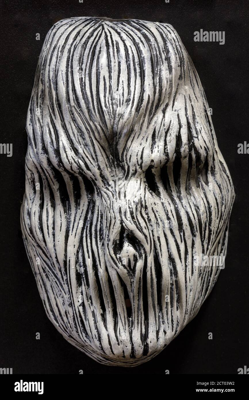 Doom Wraith Face Mask Halloween Costume Isolated on Black Background Stock  Photo - Alamy