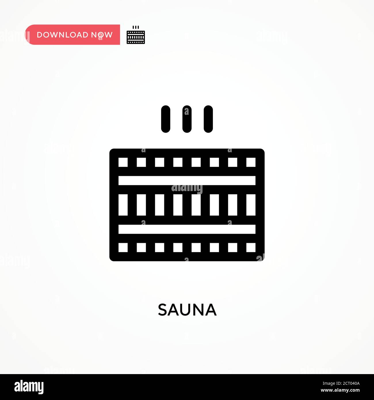 Sauna Simple vector icon. Modern, simple flat vector illustration for ...