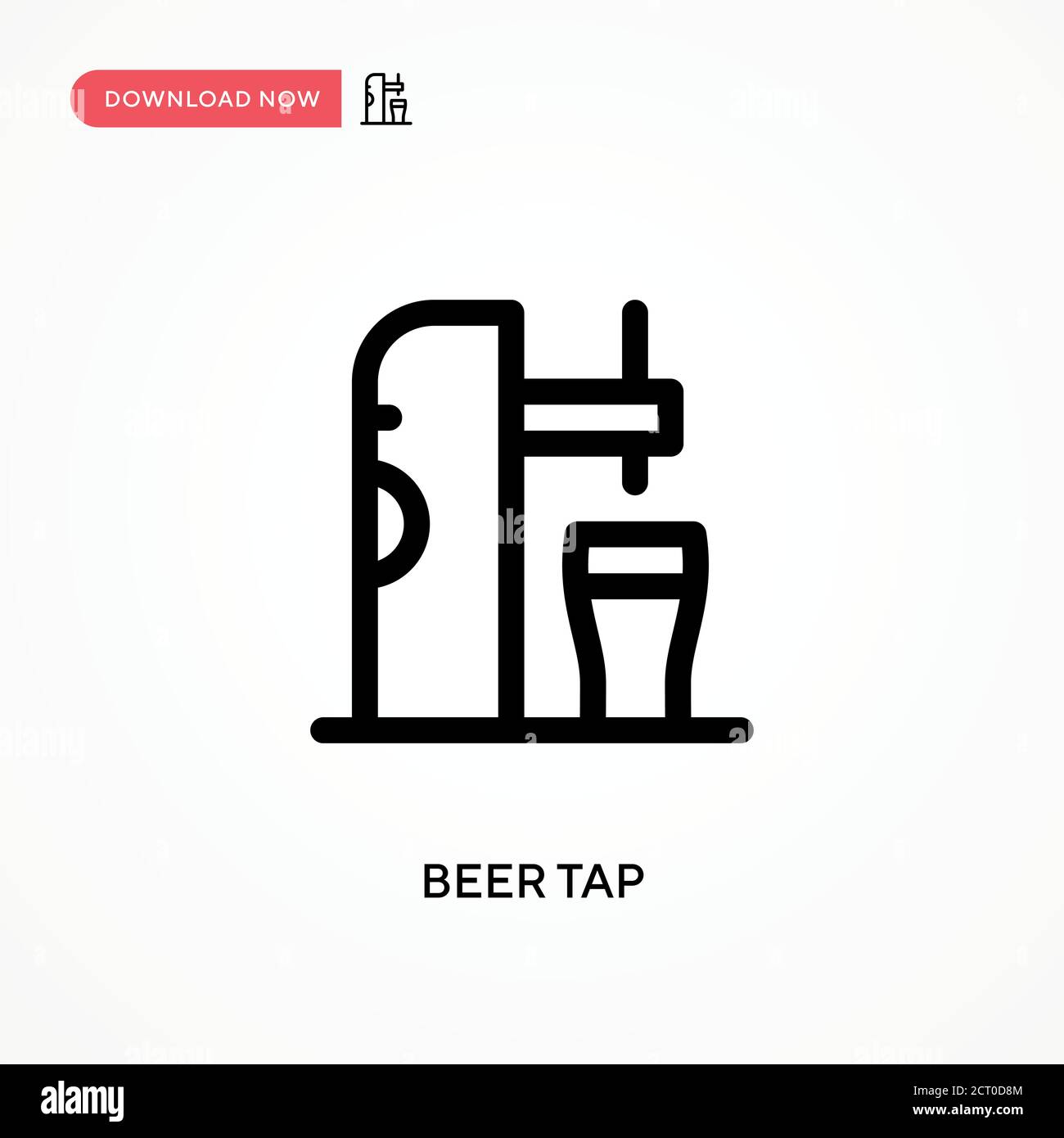Beer pump label Stock Vector Images - Alamy