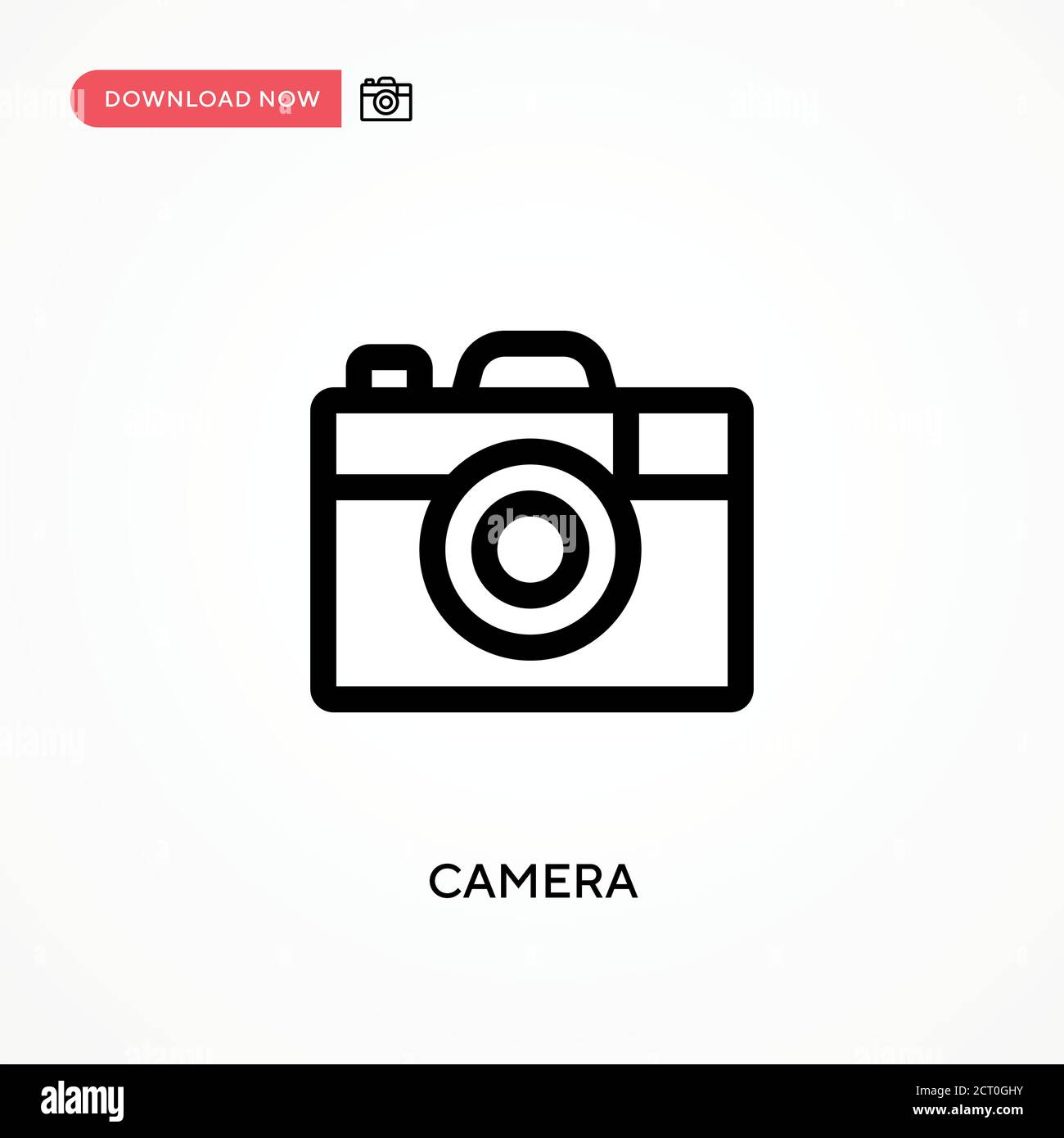 Camera Simple vector icon. Modern, simple flat vector illustration for ...