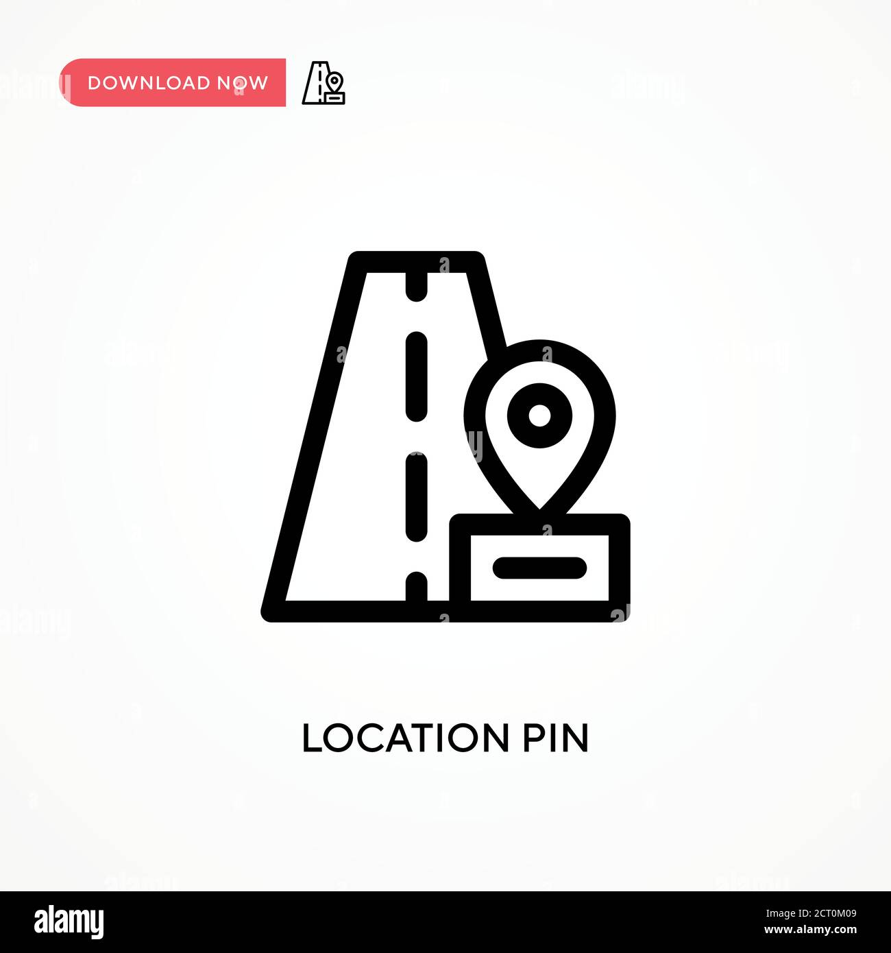 Location pin Simple vector icon. Modern, simple flat vector ...