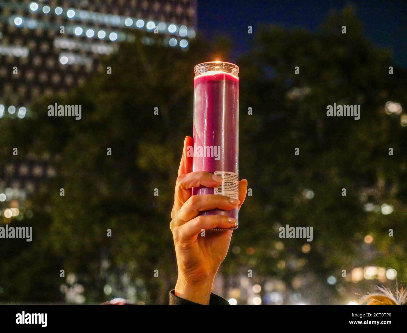 New York, New York, USA. 19th Sep, 2020. Hundreds attended RBG memorial saturday night in front
