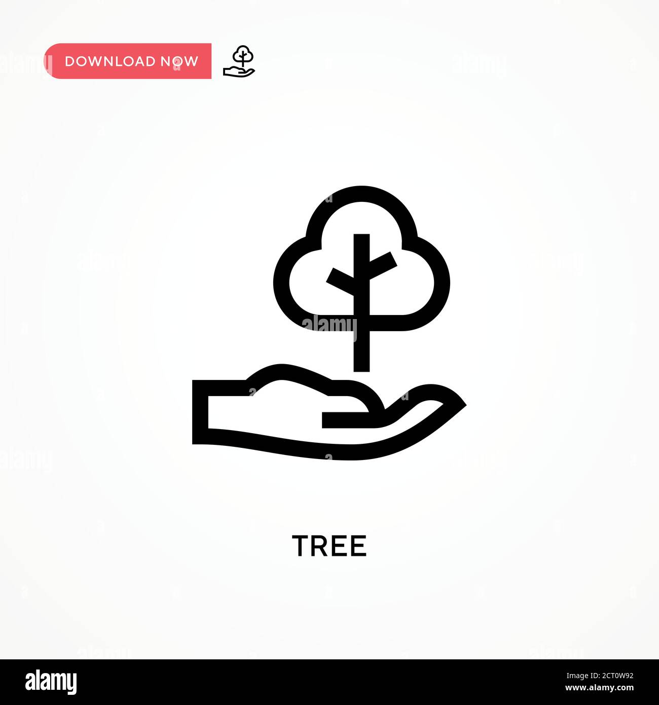 Tree Simple vector icon. Modern, simple flat vector illustration for ...
