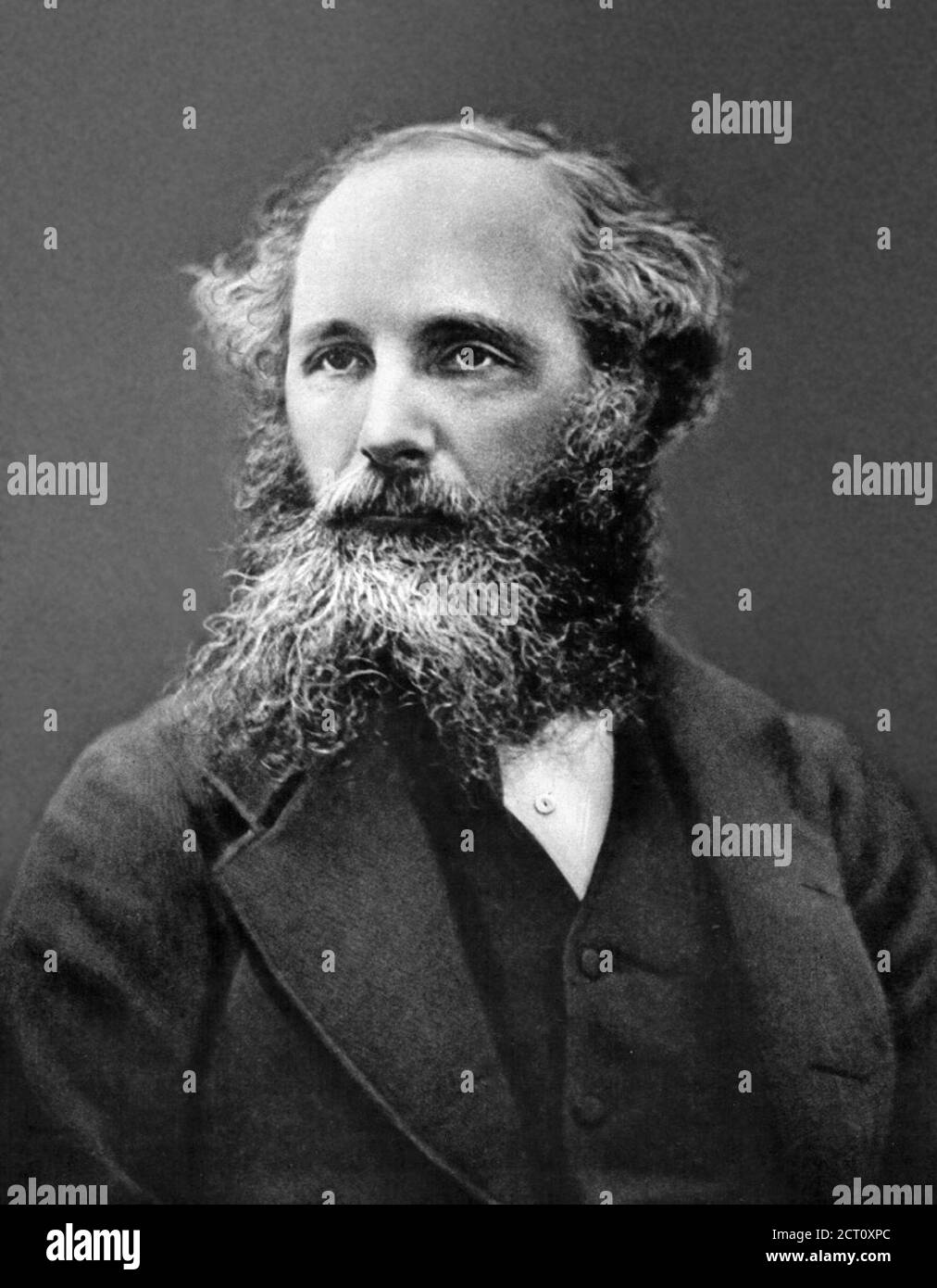 James Clerk Maxwell. Portrait of the Scottish scientiest, James Clerk Maxwell (1831-1879) whose most notable achievement was to formulate the classical theory of electromagnetic radiation. Stock Photo