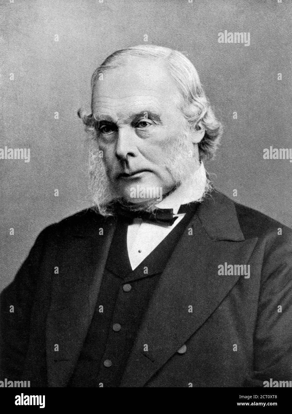 Joseph Lister. Portrait of the British surgeon, Joseph Lister, 1st Baron Lister (1827-1912), c.1902. Lister was a pioneer of antiseptic surgery. Stock Photo