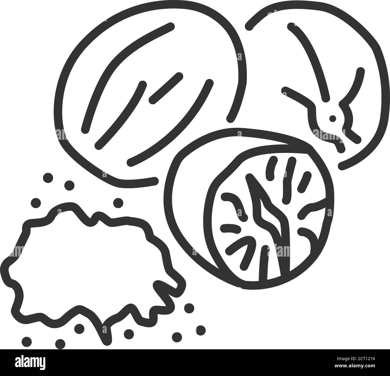 Nutmeg flower Black and White Stock Photos & Images Alamy