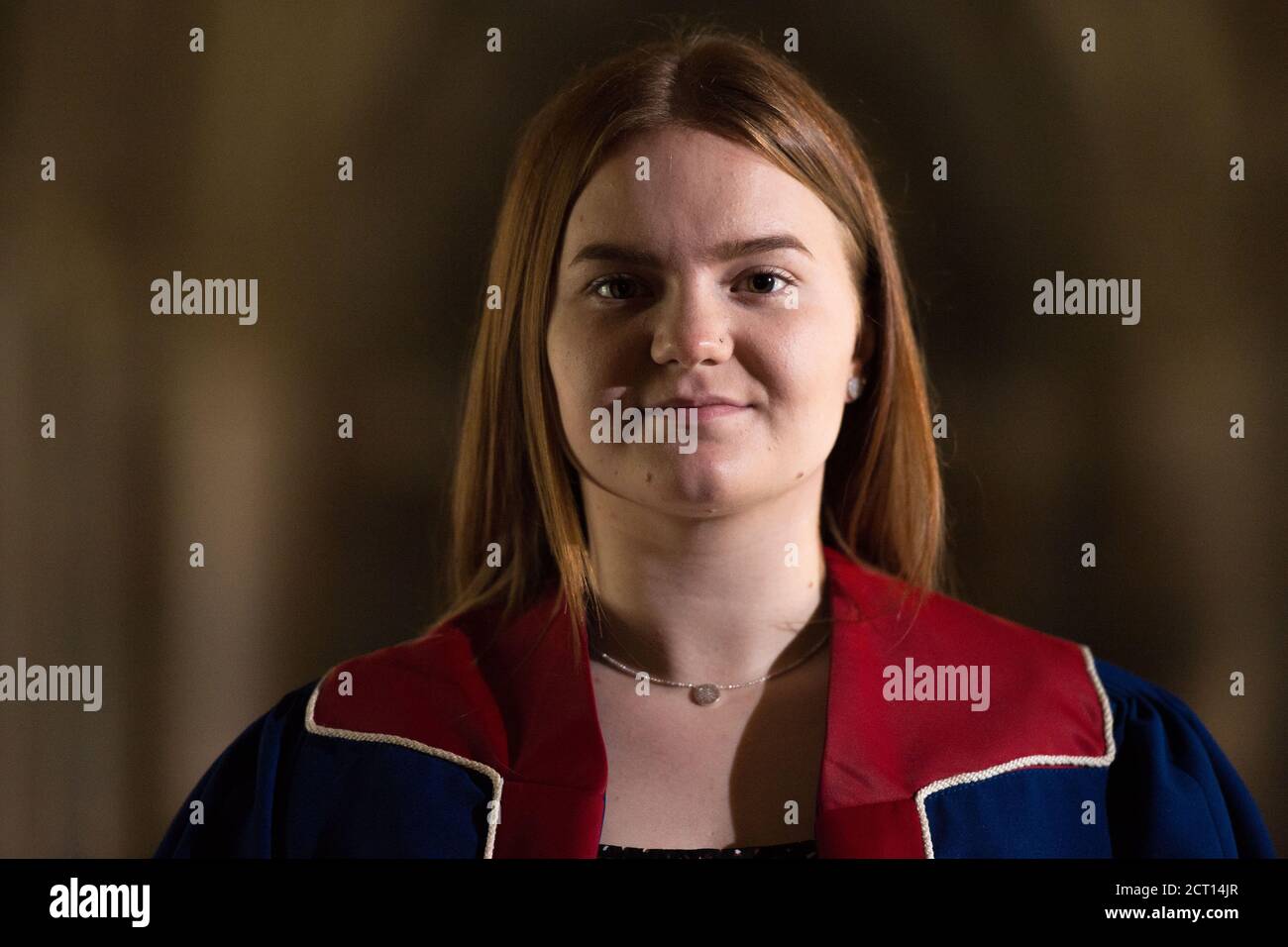 Glasgow, Scotland, UK. 20 September 2020. Pictured: Emma Margaret Currie, 2020/21 President of University of Glasgow Conservative and Unionist Association, originally formed in 1836 as the Robert Peel Club, which today is the oldest Conservative and Unionist Association in the United Kingdom. Credit: Colin Fisher/Alamy Live News. Stock Photo