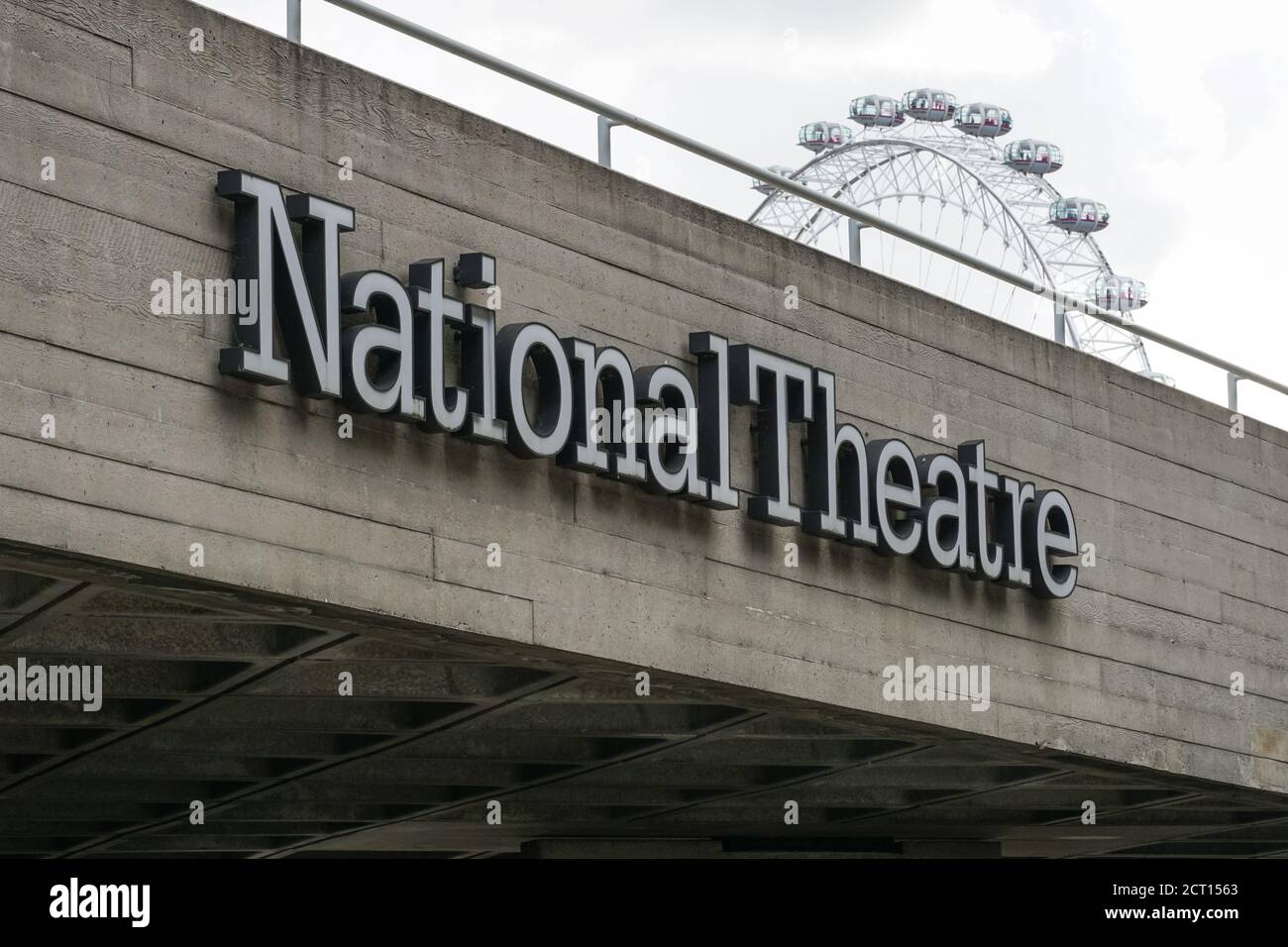 The National Theatre in the South Bank, London England United Kingdom UK Stock Photo