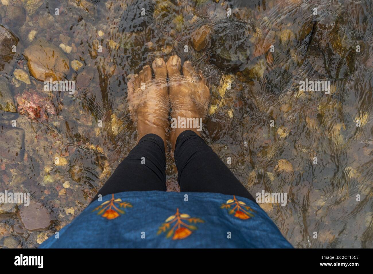 High angle shot calm transparent hi-res stock photography and images ...