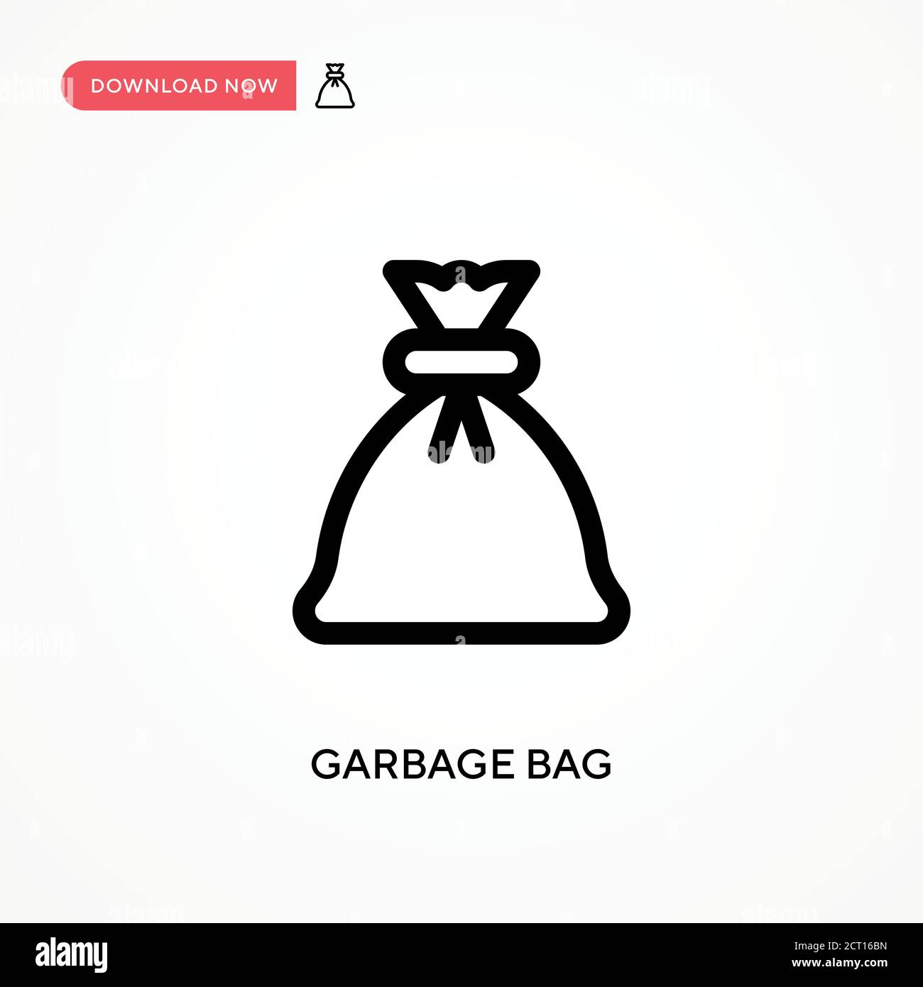 White Garbage Bag Stock Photo - Download Image Now - Garbage Bag