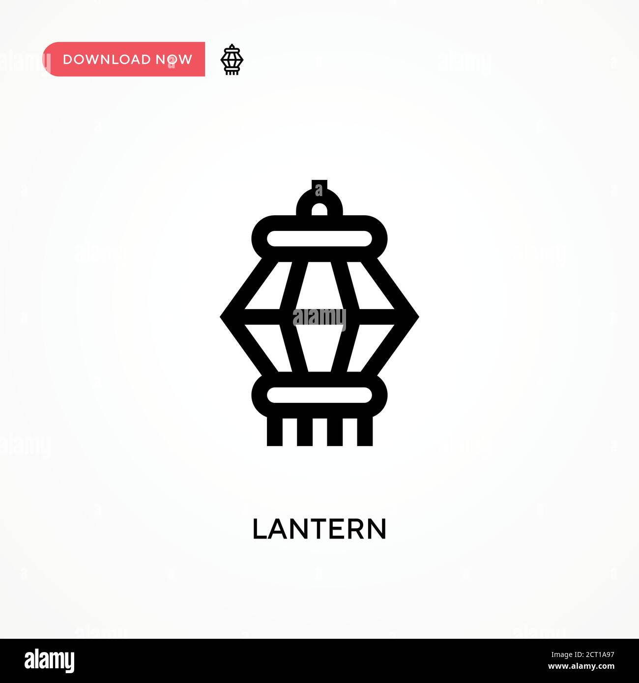 Lantern Simple vector icon. Modern, simple flat vector illustration for ...