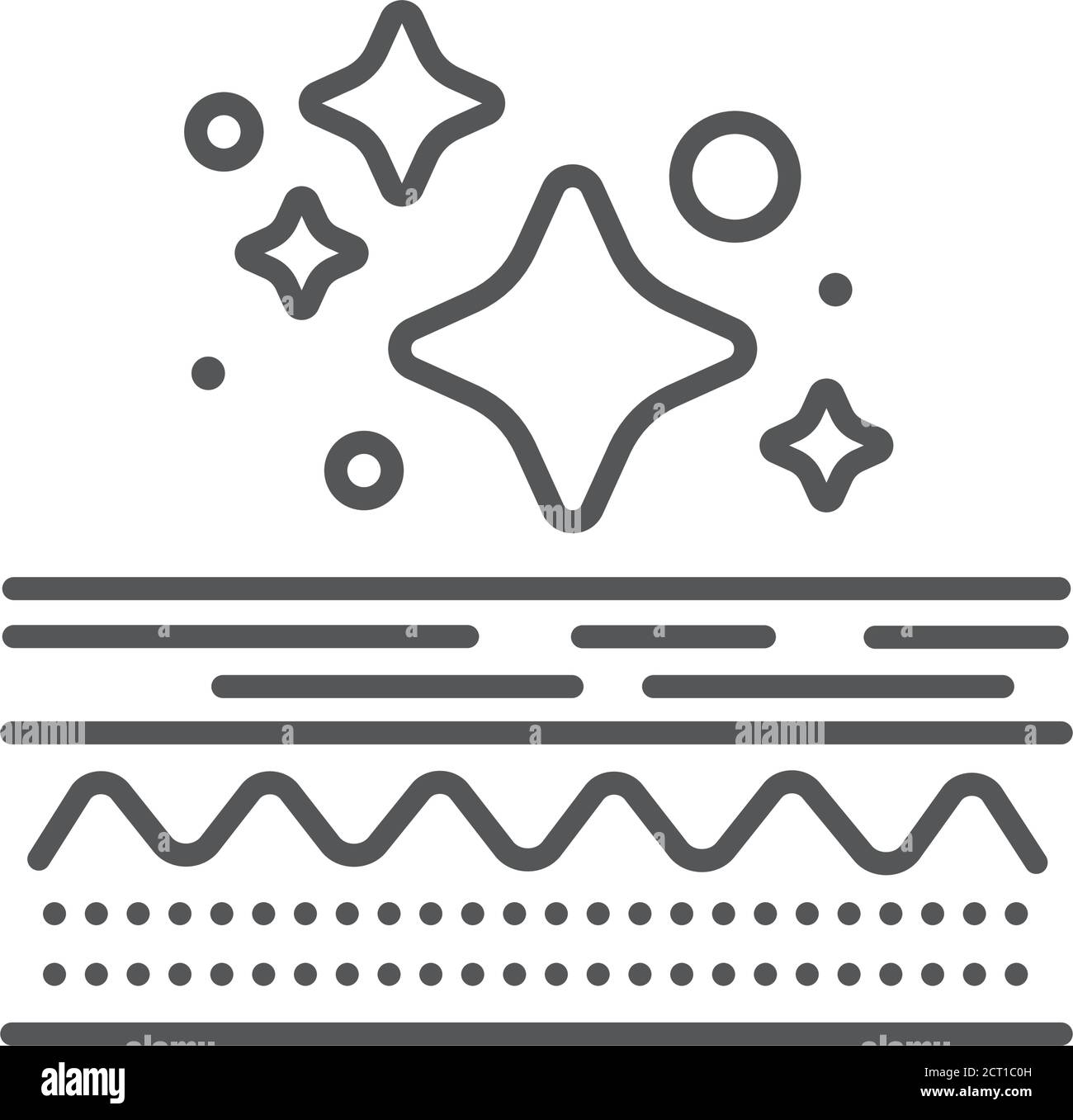 Healthy and clean skin line black icon. Cleansing. Skin care. Sign for