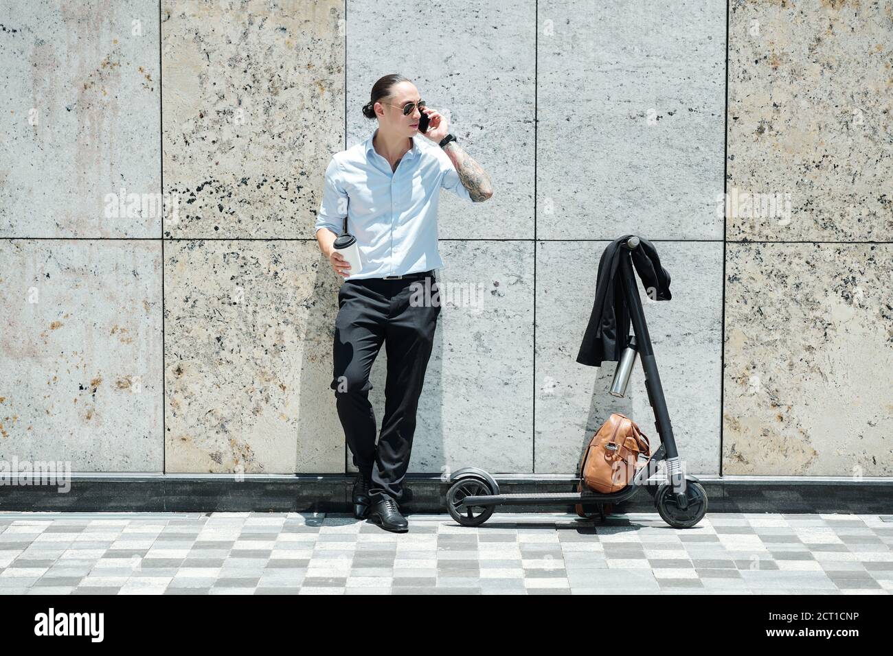 Stylish confident young businessman Stock Photo