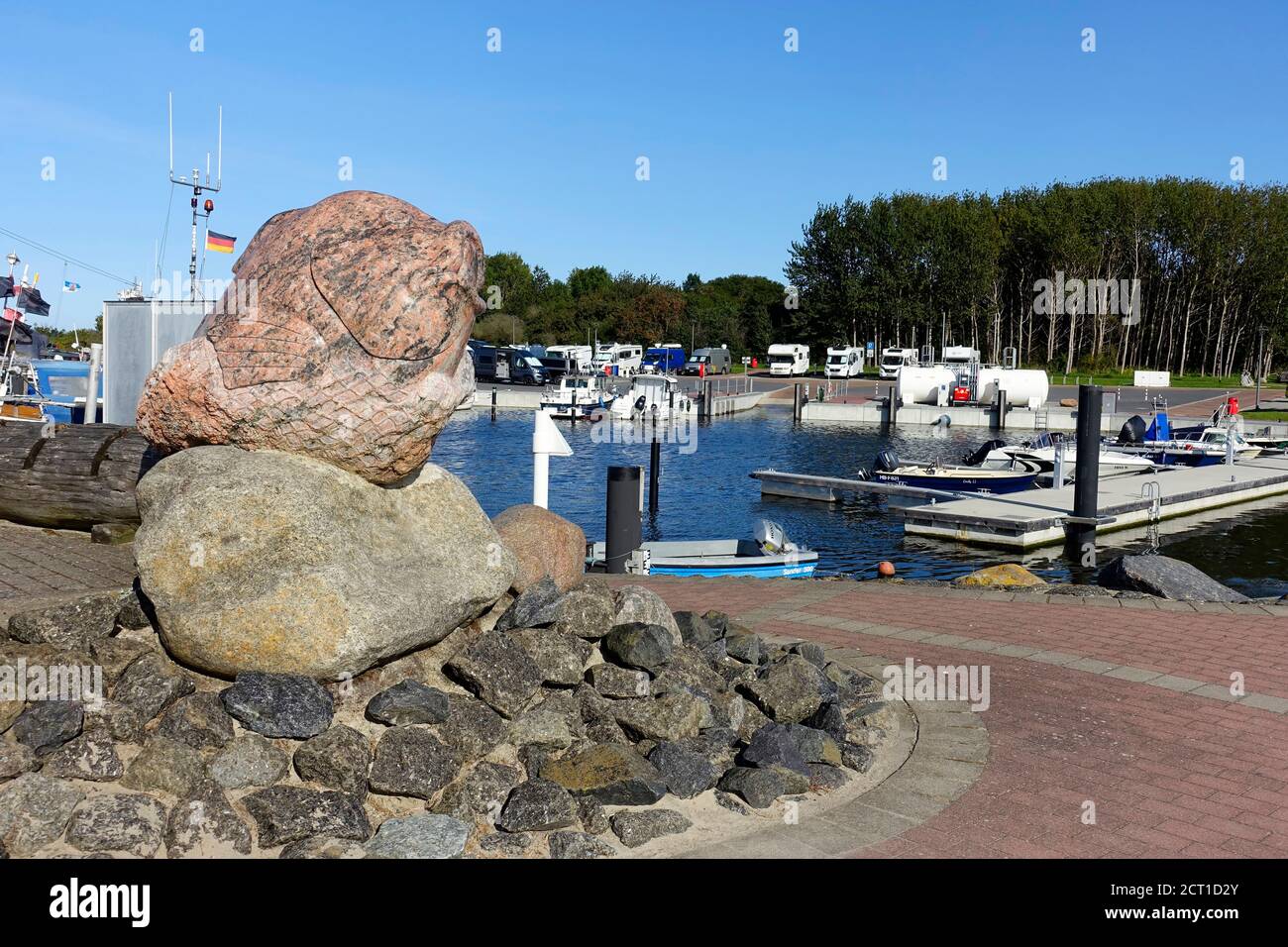 Port of Glowe, Ruegen, Mecklenburg-Western Pomerania, Germany Stock Photo