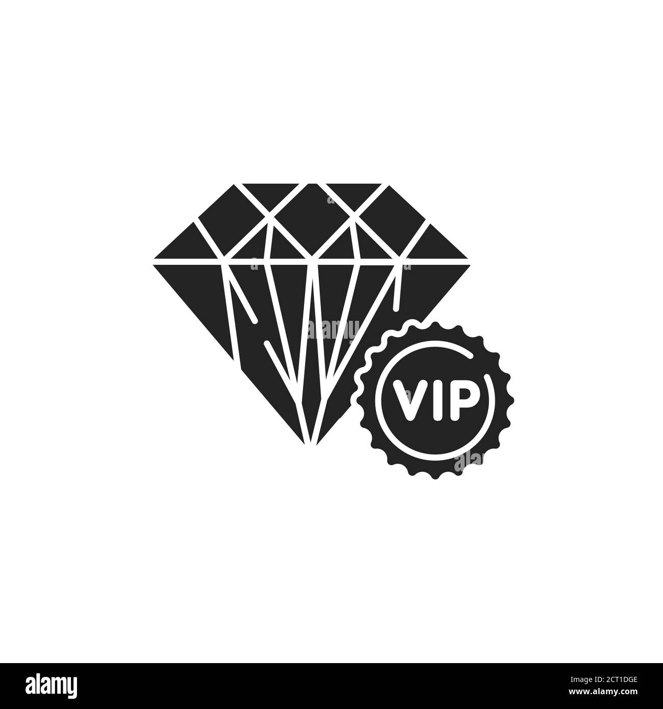Luxury lifestyle glyph black icon. Jewelry concept. Vip club. Sign for web page, mobile app, button, logo. Stock Vector