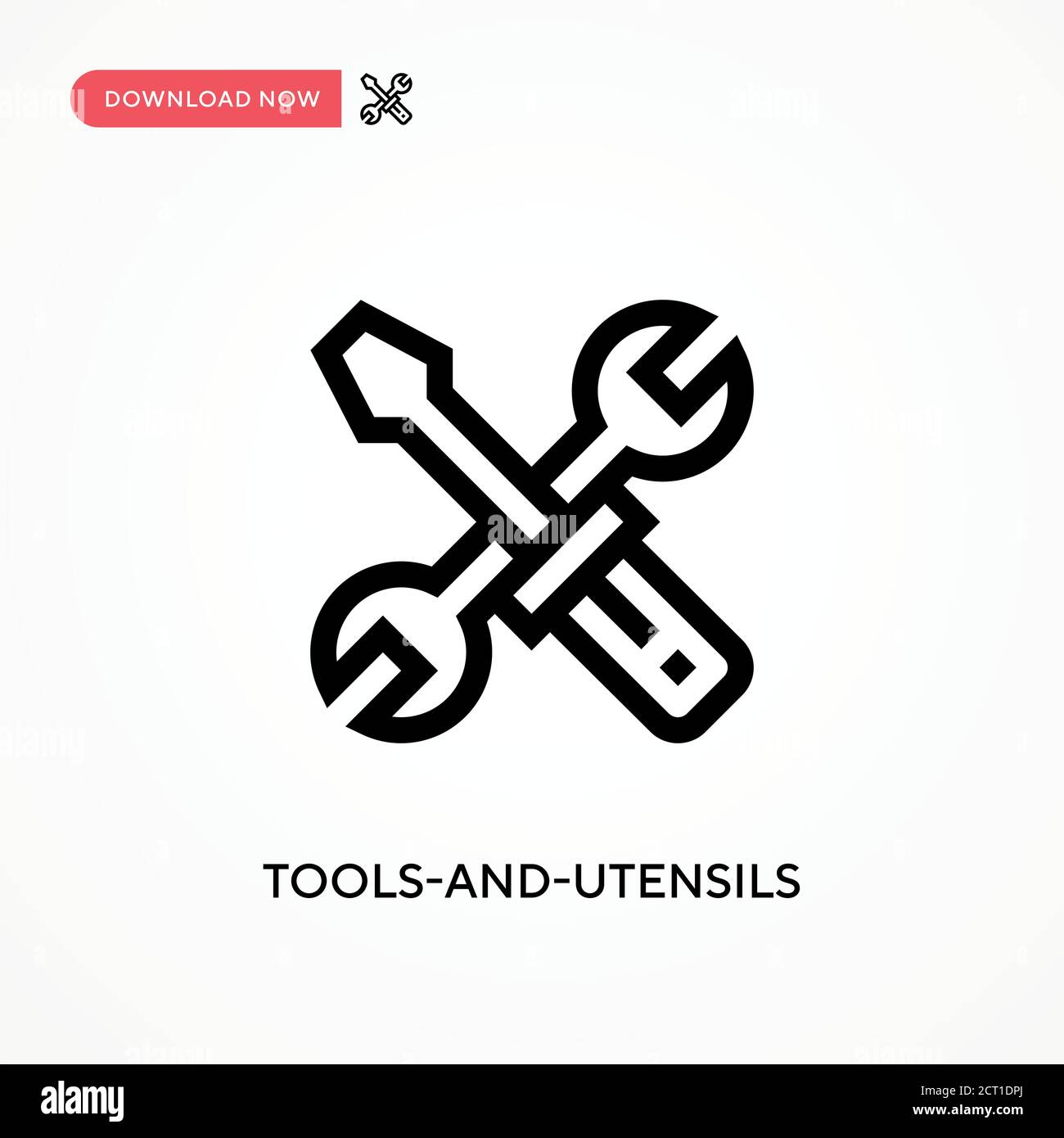 Tools-and-utensils Simple vector icon. Modern, simple flat vector ...