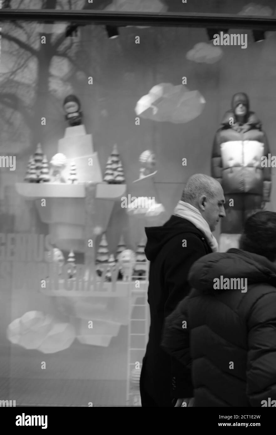 Clothing store display Black and White Stock Photos & Images - Alamy