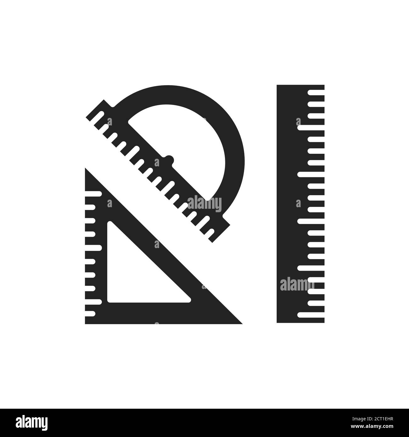 Ruler Math Measuring Icon Image Vector Illustration Design Black