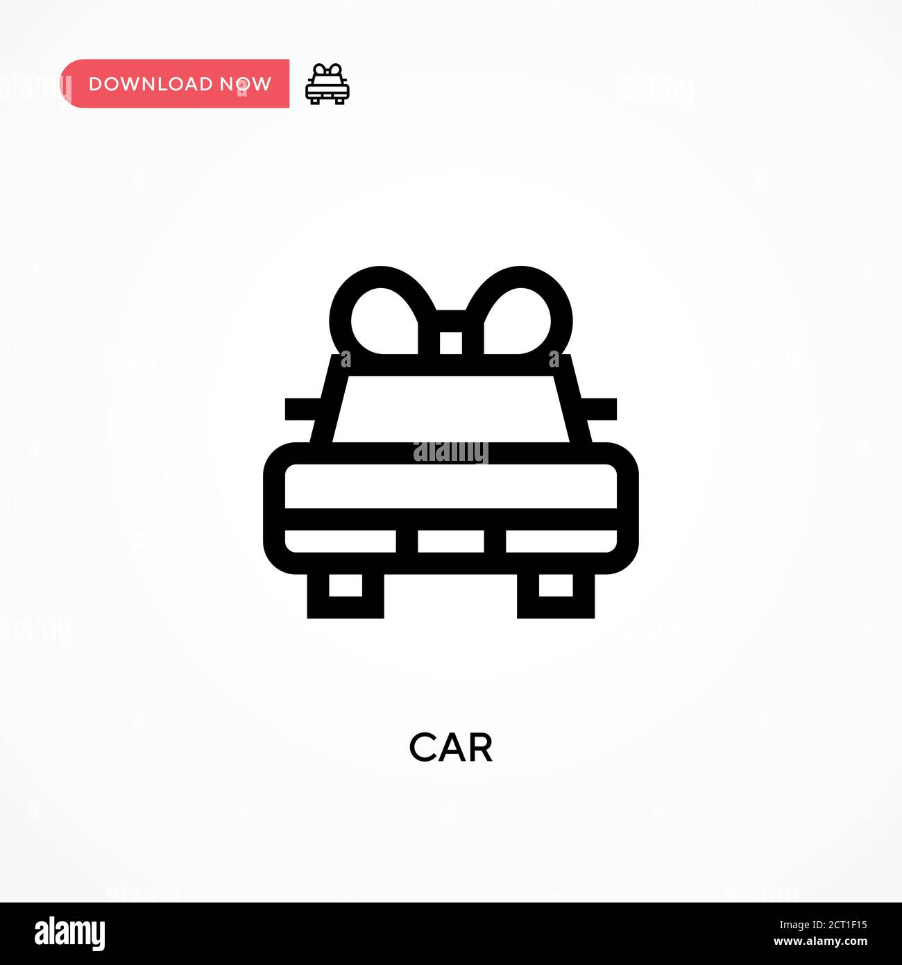 Car Simple vector icon. Modern, simple flat vector illustration for web ...