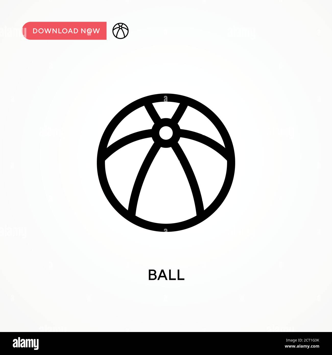 Ball Simple vector icon. Modern, simple flat vector illustration for ...