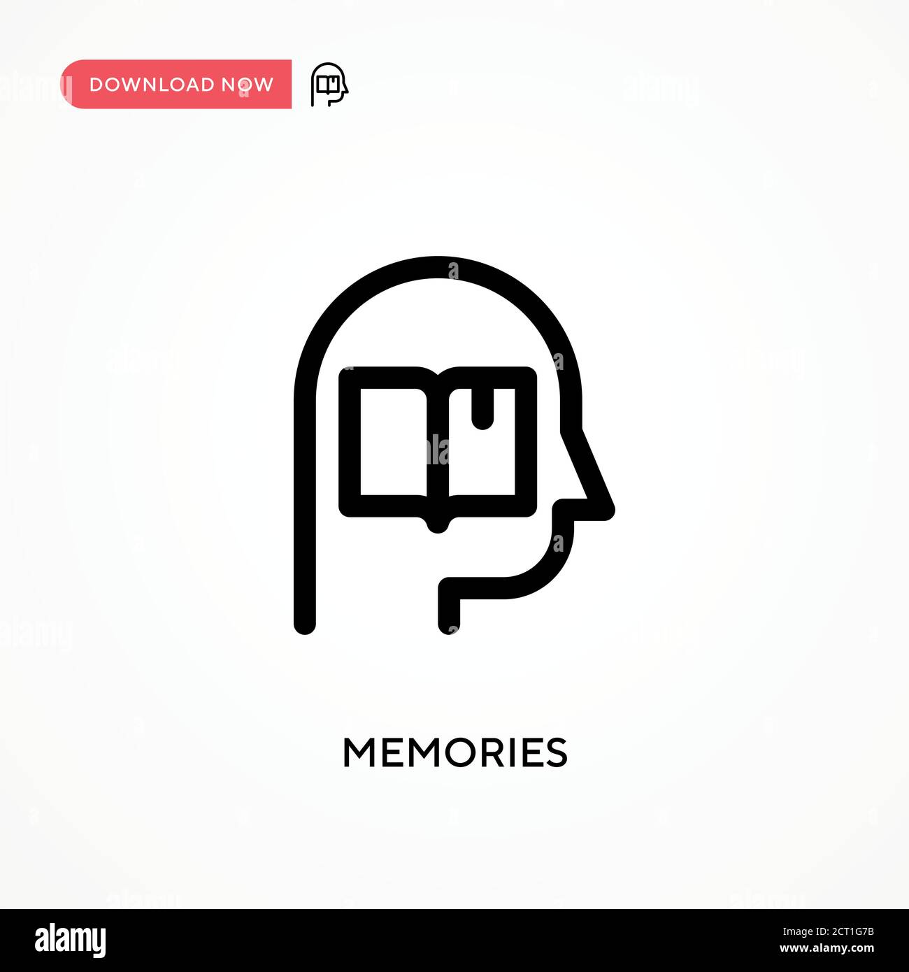 Memories Simple vector icon. Modern, simple flat vector illustration for web site or mobile app Stock Vector