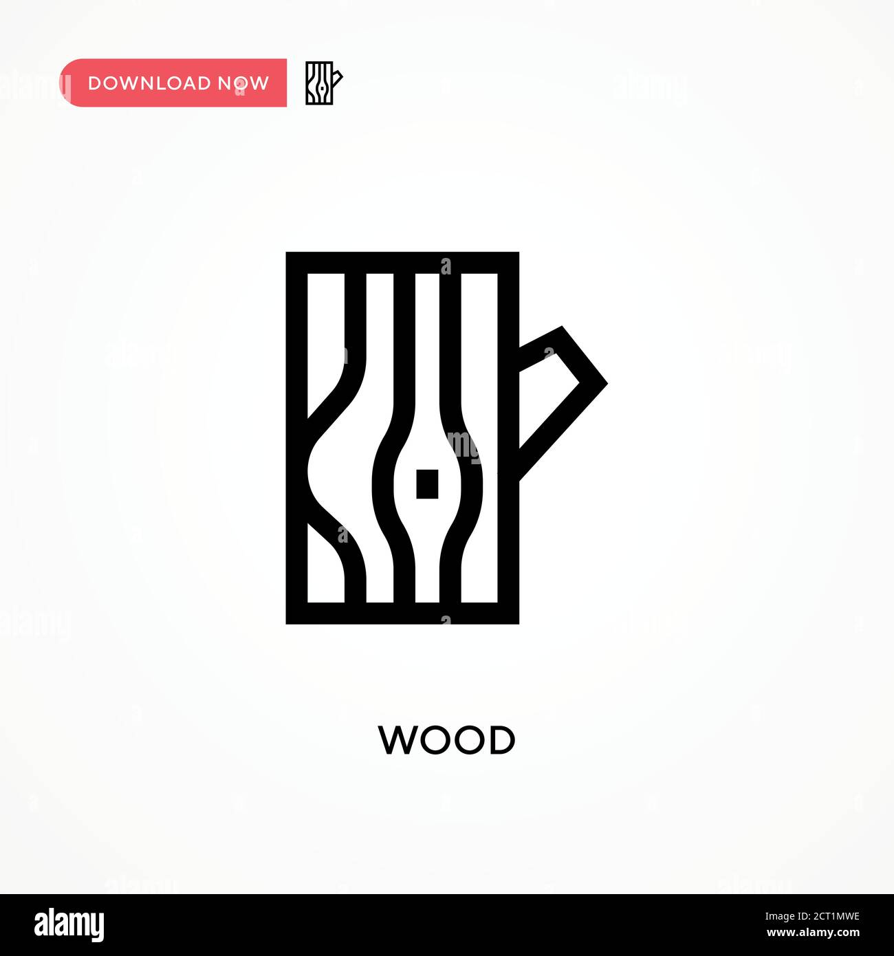 Wood Simple vector icon. Modern, simple flat vector illustration for ...