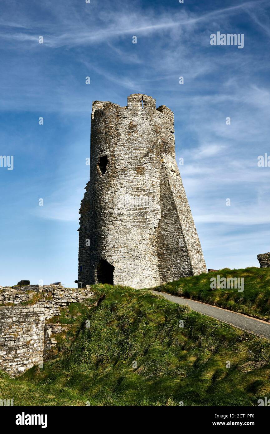 North Tower Gateway Aberystwyth Castle Ceredigion Wales UK Stock Photo